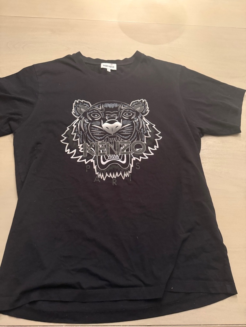 Kenzo Paris  Black Tiger Logo Tee